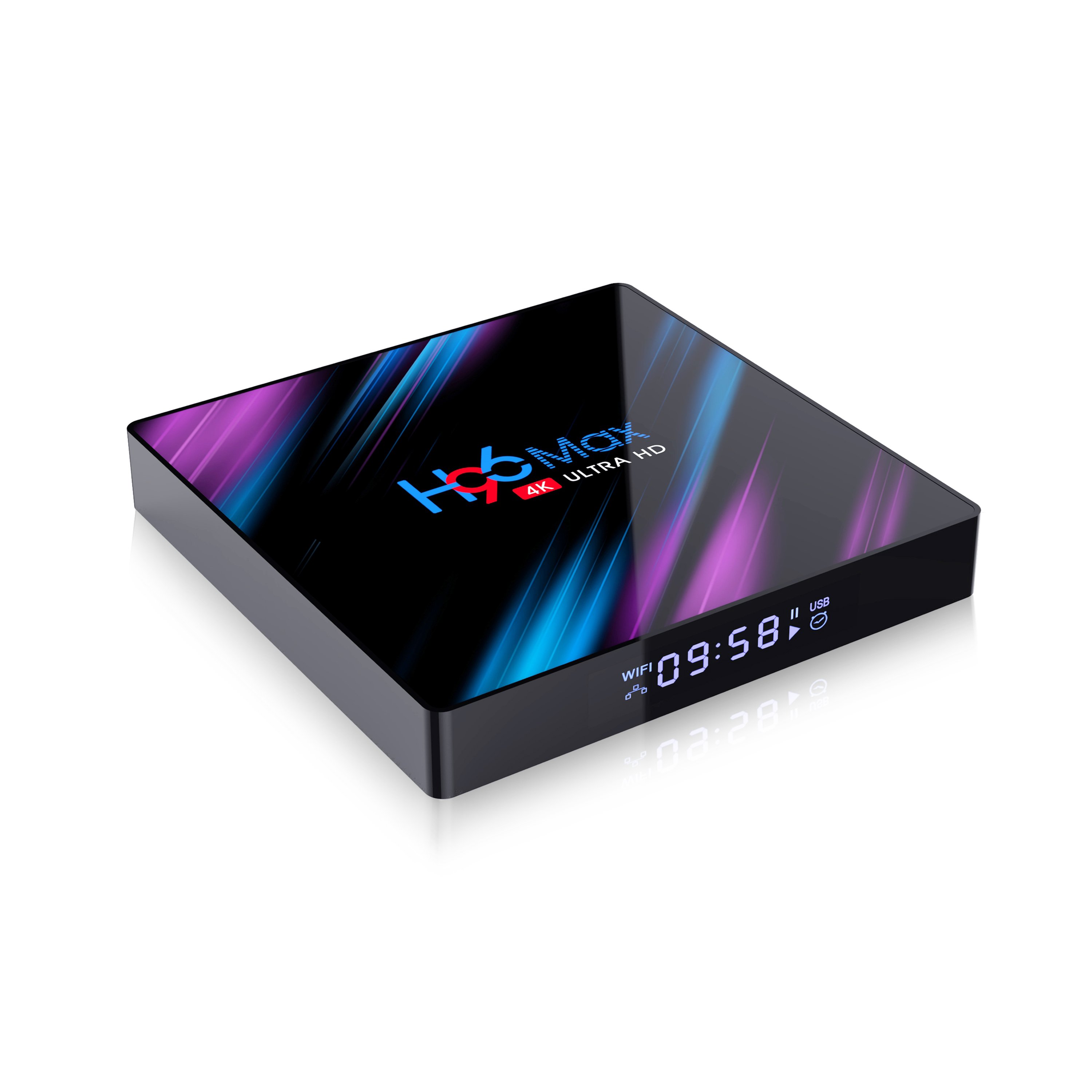 Android 10 Smart TV BOX 4GB RAM 64GB ROM 4K Dual Wifi H96 max rk3318 set top box