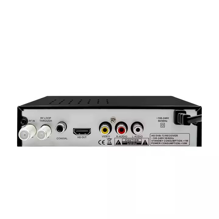 Hot Selling signal decoder Digital Free to Air channels Support Multi Languages HD1080P Dcolor H264 dvb-t2 set top box