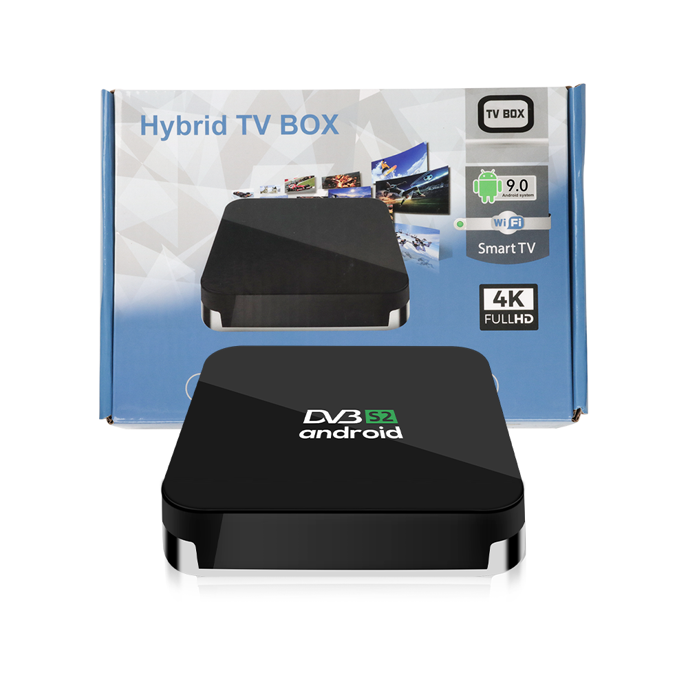 Factory sourcing digital tv converter ott 4k Amlogic S905X3 satellite set-top-box hybrid ott dvb s2 combo android tv box