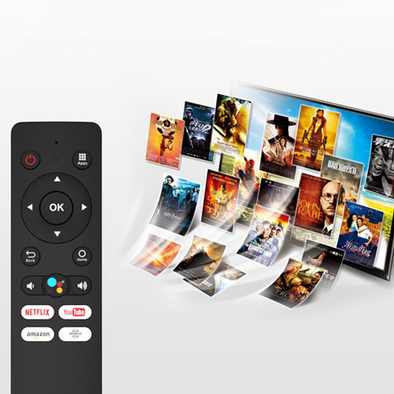 Universal IR RF Wireless Household Appliance Smart Black Remote Control for 4A/4C/4S TV Set Top Box TV Box STB