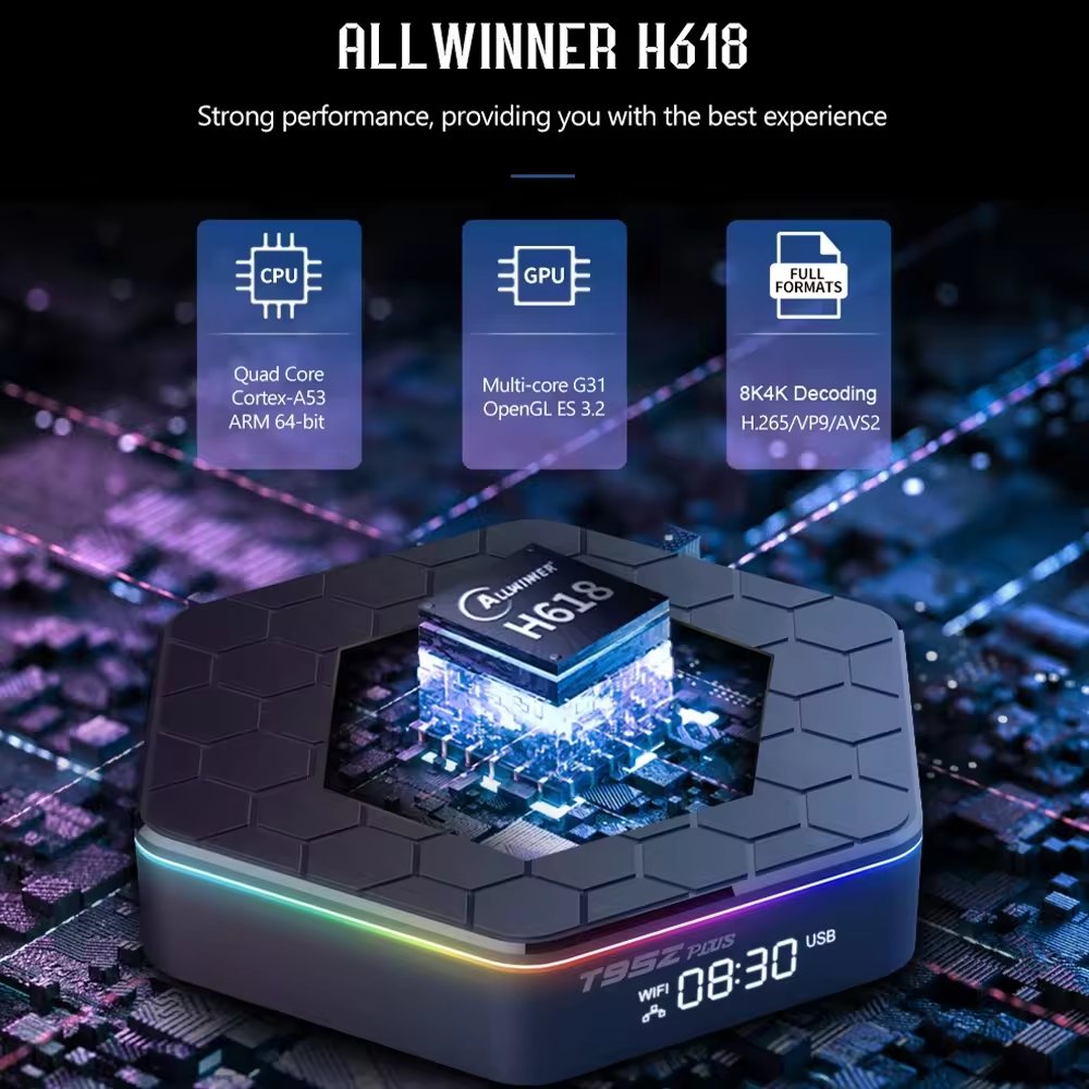 Mega OTT H618 Set-top Box Android 12.0 HD Dual WIFI6 + BT 5.0 6K Video Free Sample Reseller Price Smart IPTV Boxes
