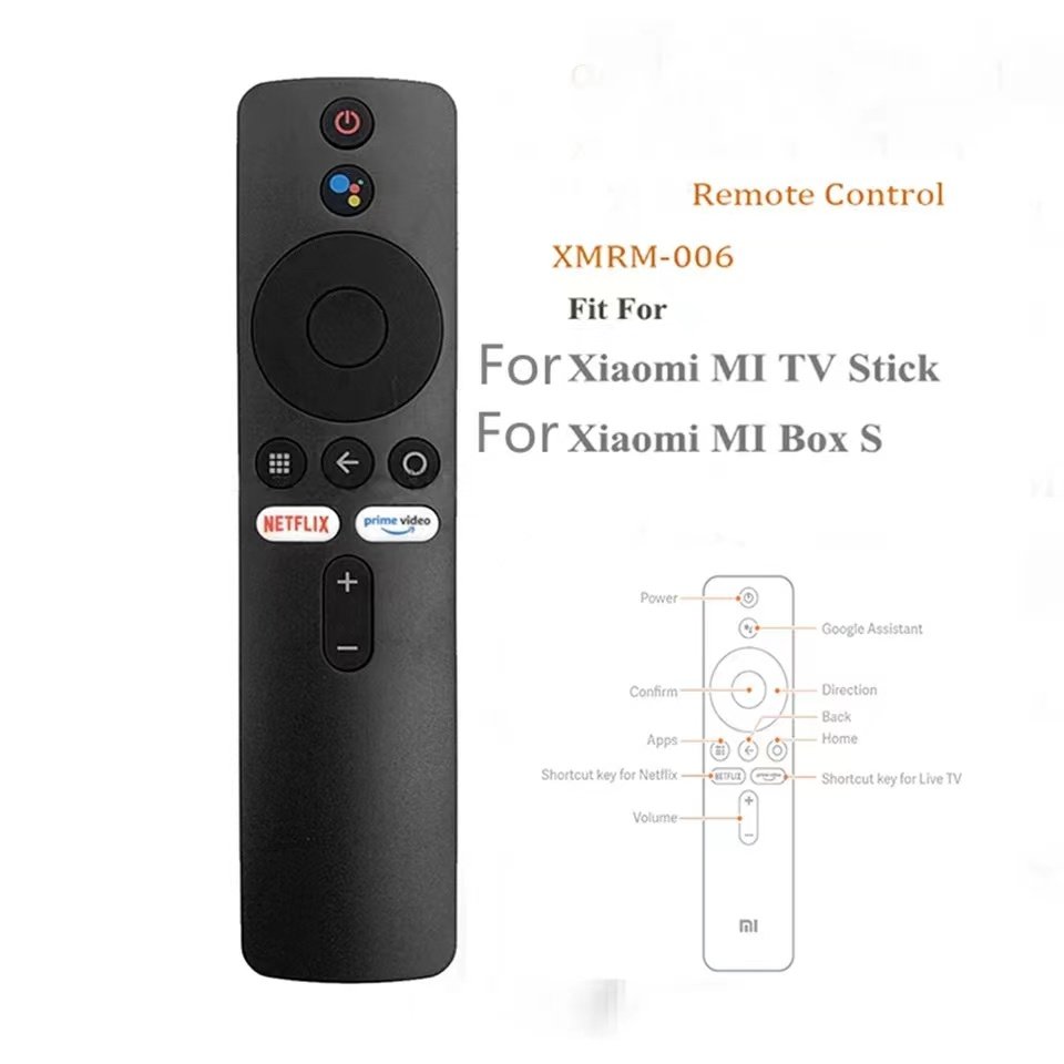 For MI Xiaomi TV BOX S2 set-top box TV stick 4K control universal BT voice smart remote control XMRM-006 XMRM-010 XMRM-00A