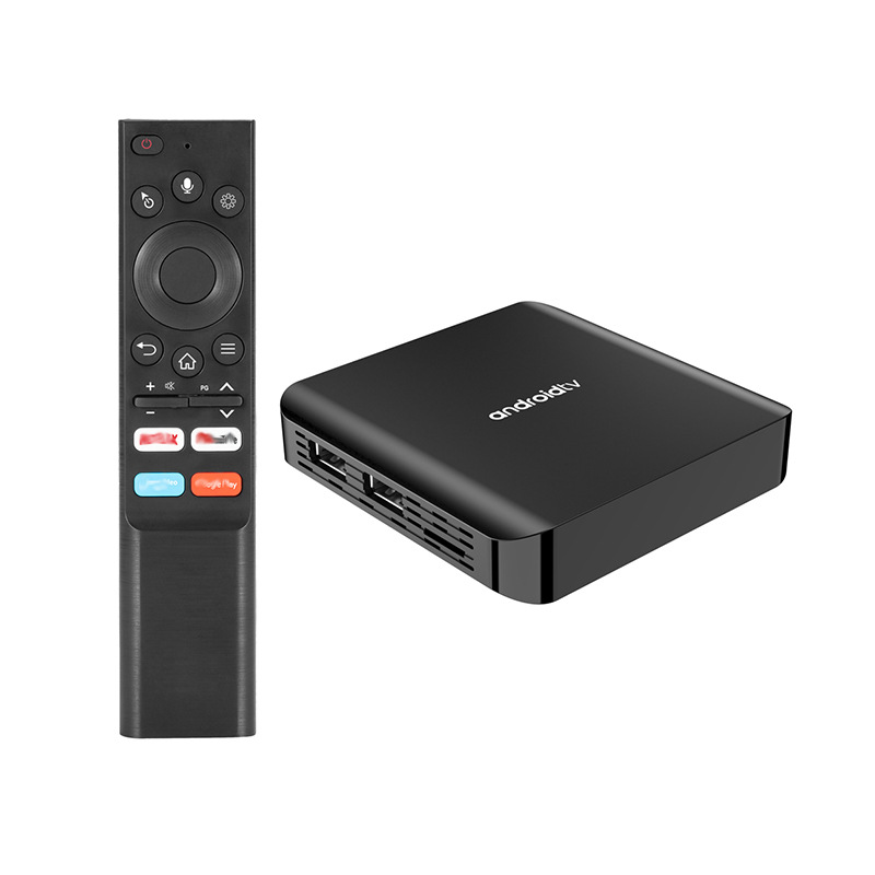 China factory OEM custom 8GB RAM 128GB ROM ATV tvbox android 14 Allwinner h313 smart set top box TV98 ATV PLUS BT voice remote