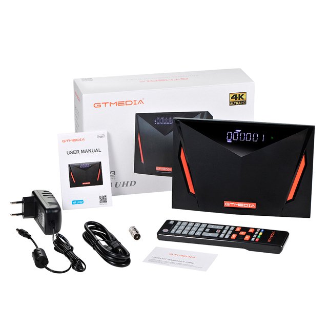 High definition video GTMEDIA 2023 new set-top box V8UHD true 4k ultra clear S2X/T2/C