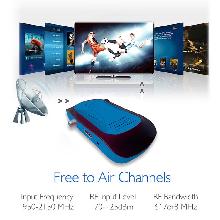 Newmax Free high-definition programs hd satellite receiver mediastar decoders set top tv box