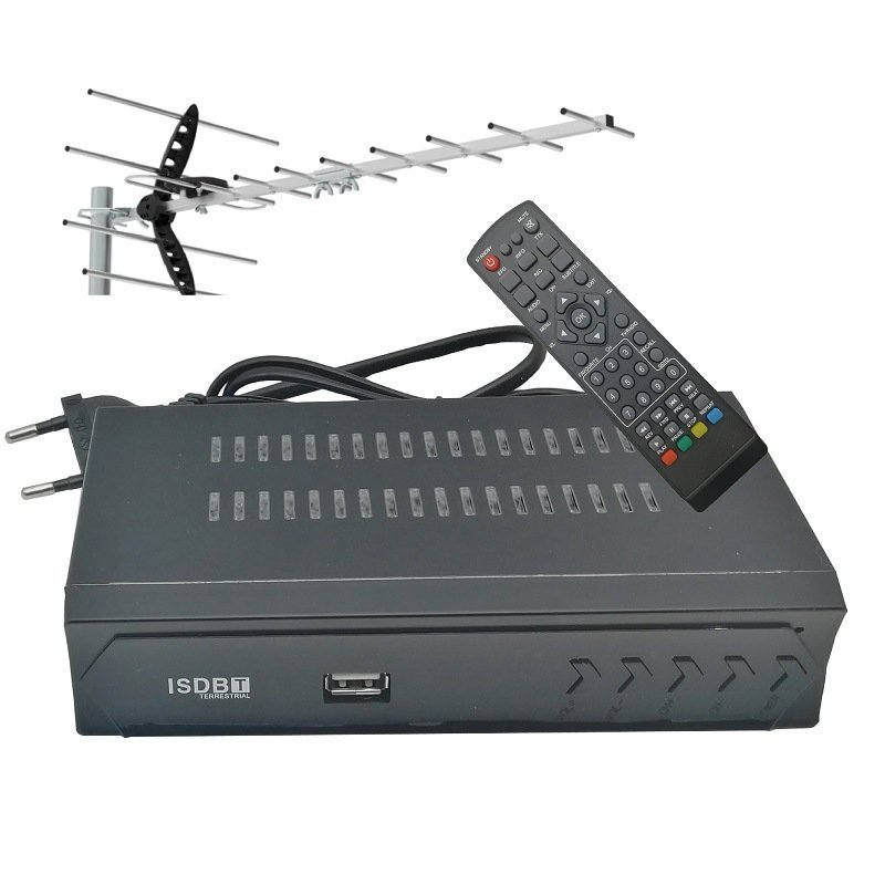 Spot ISDBT digital TV set-top box with Full HD cable Brazil Peru Chile Philippines South America H.264 ISDBT Decoder