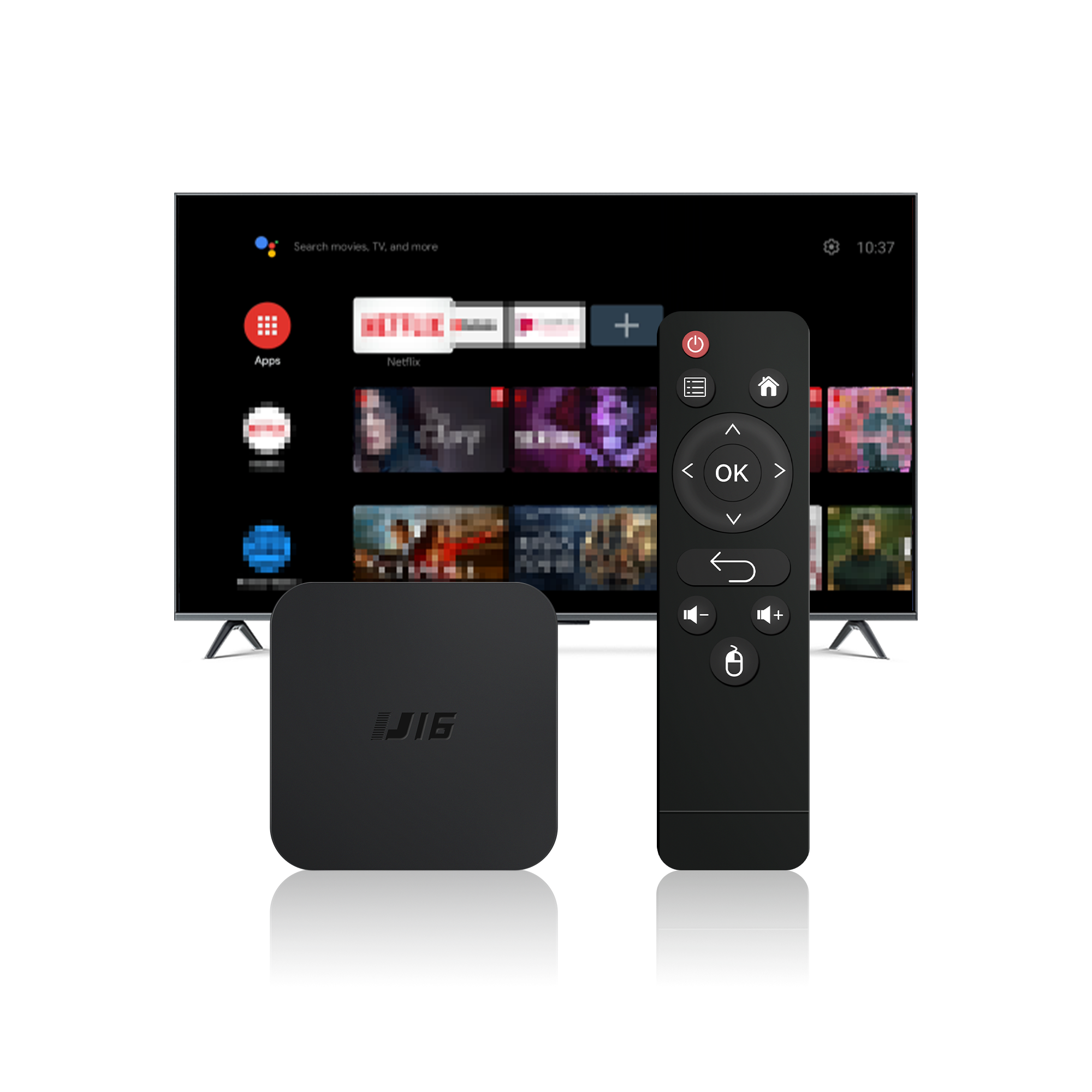 2024 Cheapest smart tv box android 10 receiver H313 Quad Core Dual WIFI 2.4G 5G 4K android tv box