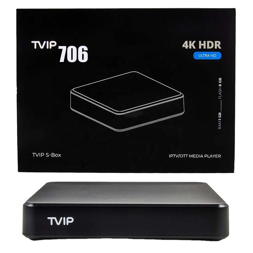 TVIP 706 iptv streaming TV set-top box free test 24 hours 4k strong IPTV for USA Canada Arabia UK European countries