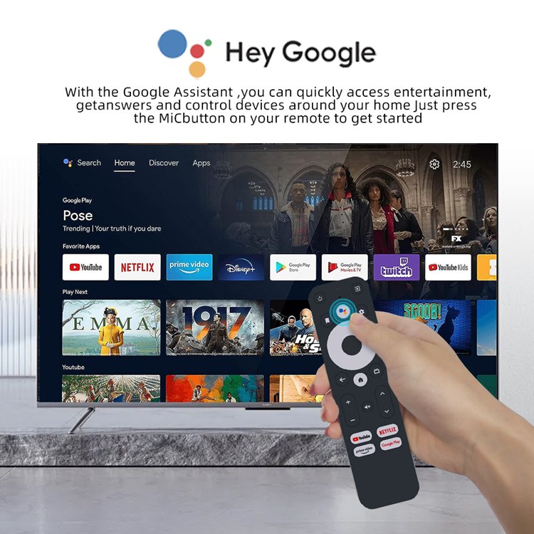 Dcolor GD2 Google 4k Certified Amlogic S905Y4 2GB RAM 32GB ROM Android 12 4K Streaming Player Smart Android TV Box Set Top Box