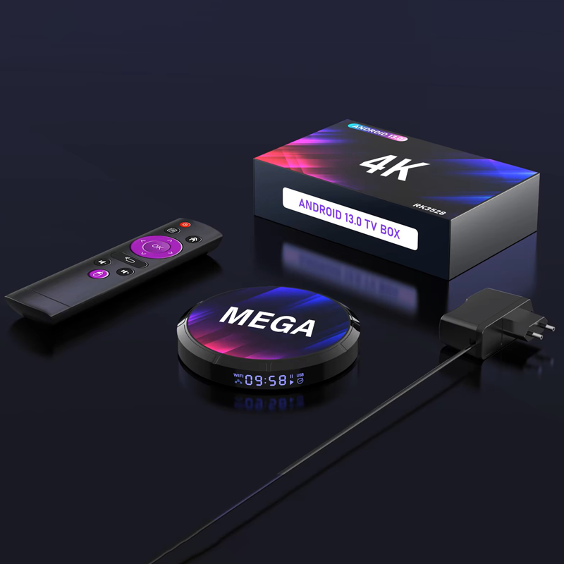 D- New arrival Max M5 TV Box RK3318 Smart Set Top Box Android 11 Quad Core Processor Supports 4K 8K Includes WiFi