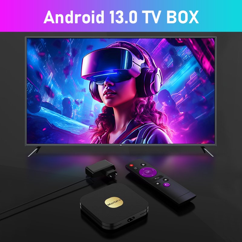 2024 New 8K HD Mortal T2 Android 13 Tv Box 4GB ROM 64GB 32GB RK3528 IPTV Smart Tv Box dual WIFI Set Top Box