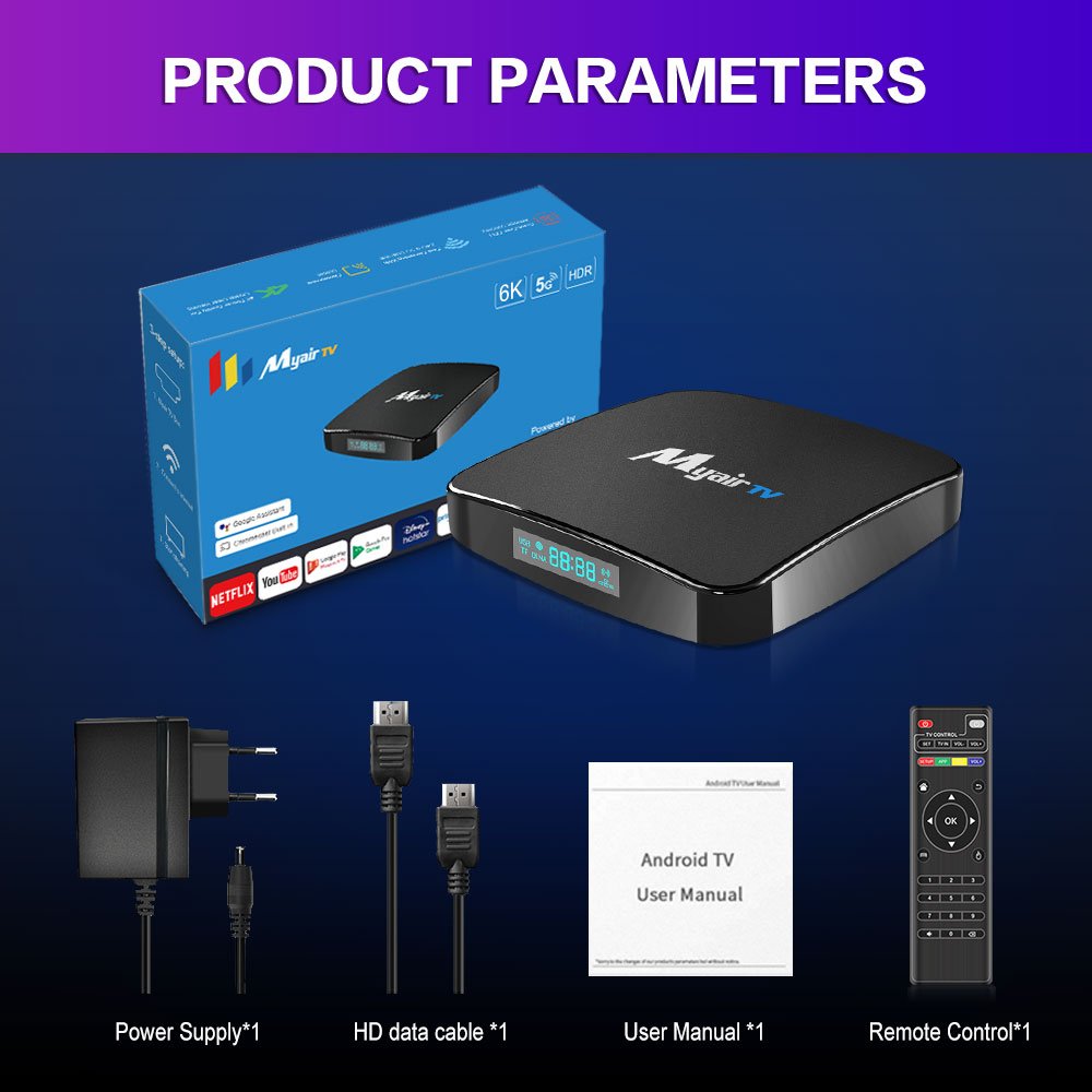 Popular Tv box Allwinner H618 Android 12.0 Ott Box 6G dual Wifi Support 4k 6k ATV Smart Set Top Box