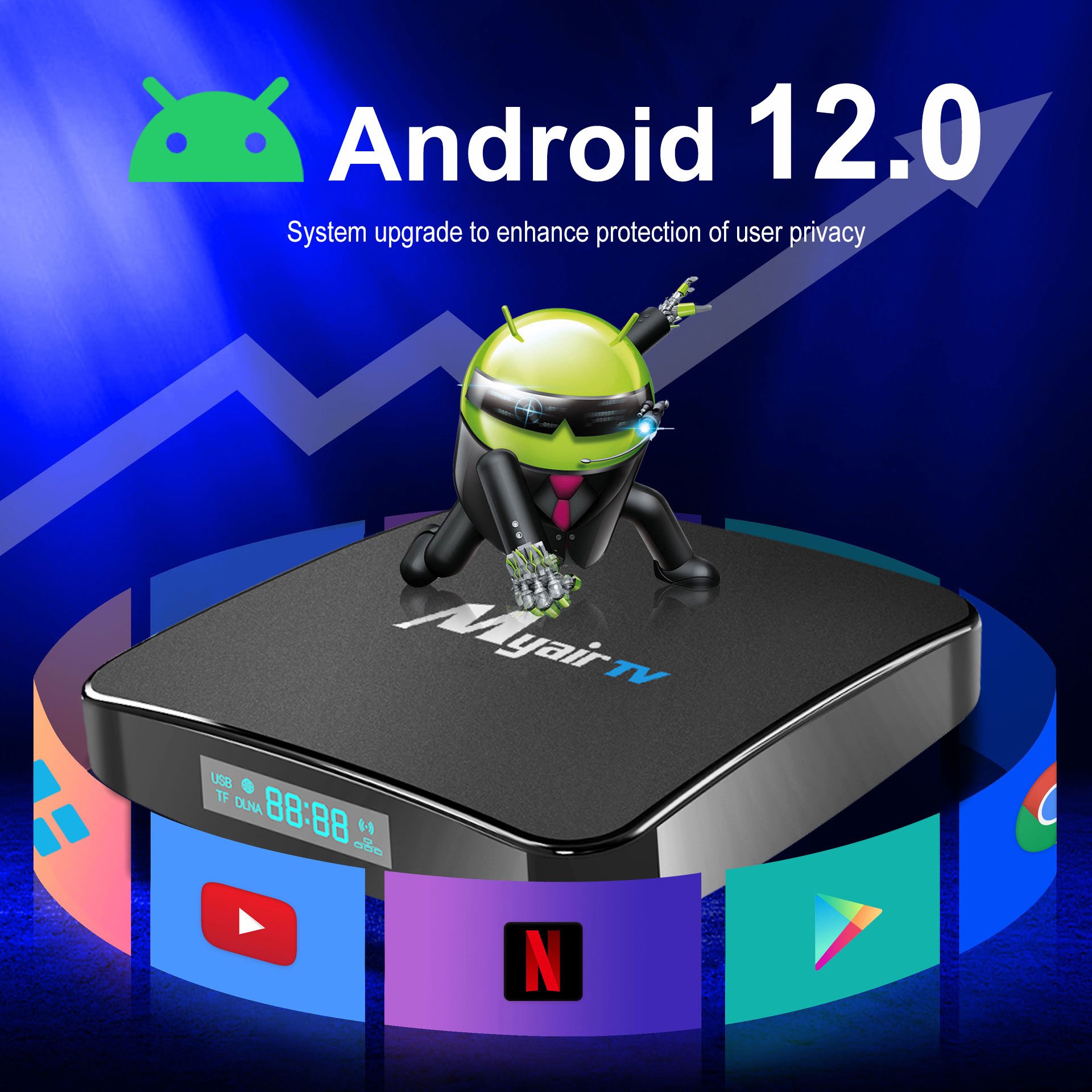 Popular Tv box Allwinner H618 Android 12.0 Ott Box 6G dual Wifi Support 4k 6k ATV Smart Set Top Box