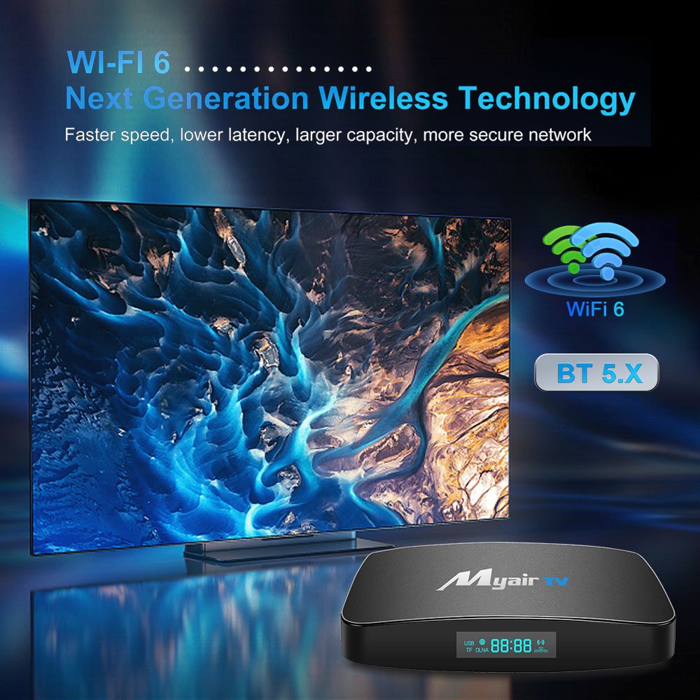 Popular Tv box Allwinner H618 Android 12.0 Ott Box 6G dual Wifi Support 4k 6k ATV Smart Set Top Box