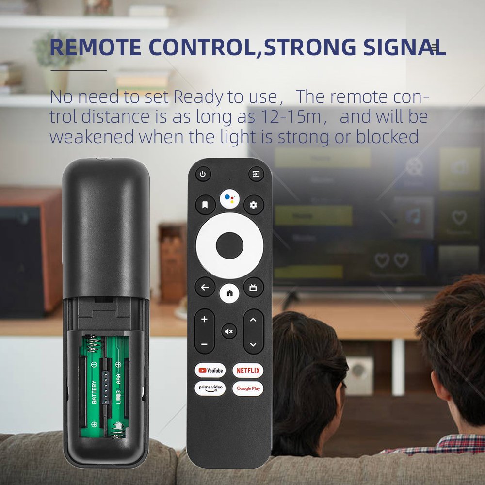 2023 New Voice Remote Control Compatible Onn TV Box H96 Max HAKOPRO MECOOL Android TV Stick Google Certified Set-Top Box