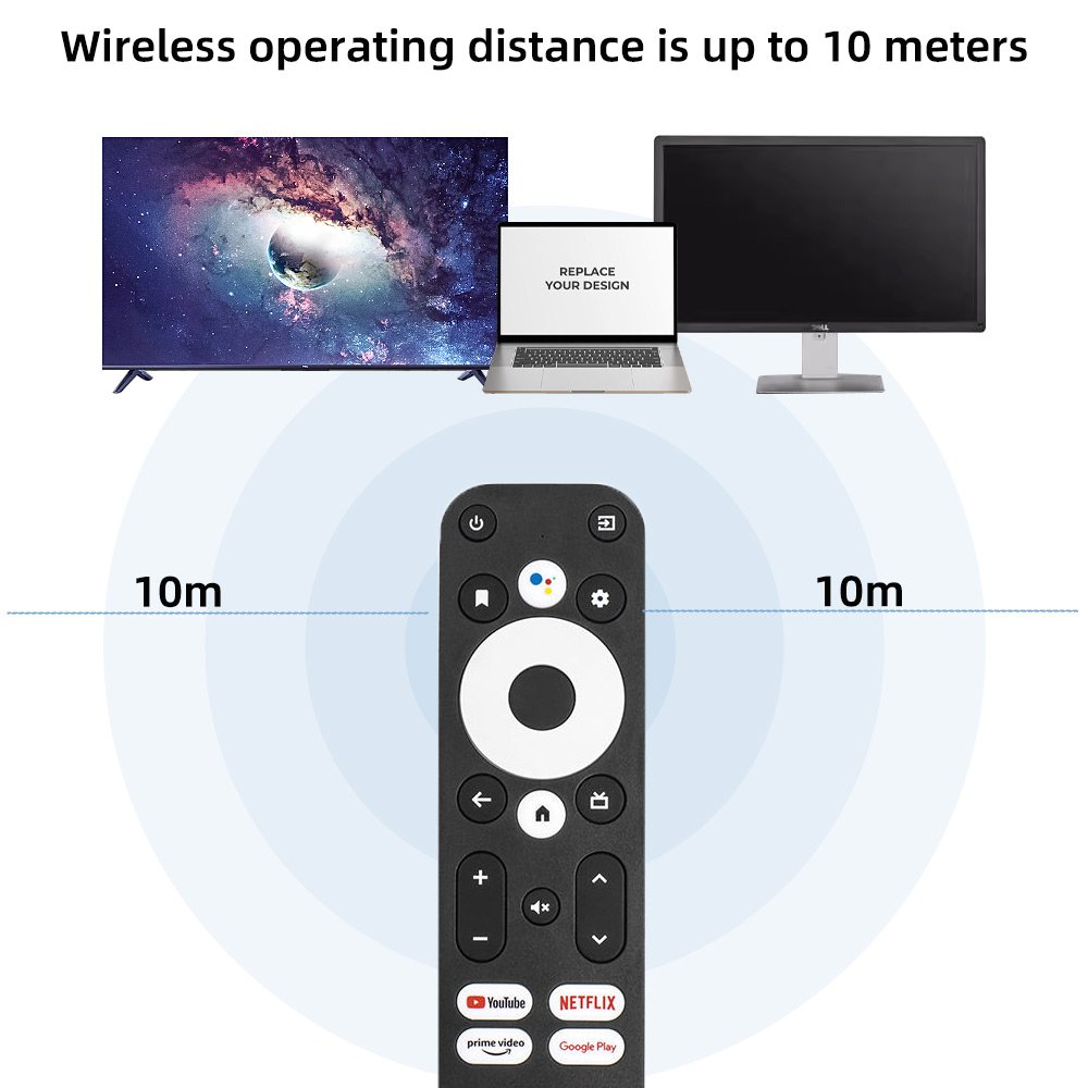 2023 New Voice Remote Control Compatible Onn TV Box H96 Max HAKOPRO MECOOL Android TV Stick Google Certified Set-Top Box