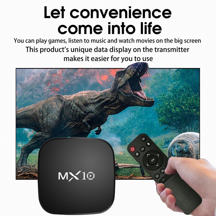 MX10 Rockchip RK3228 Set-top Box 1GB 8GB 2.4G/5GHz Android 10 Smart Media Player Tv Box