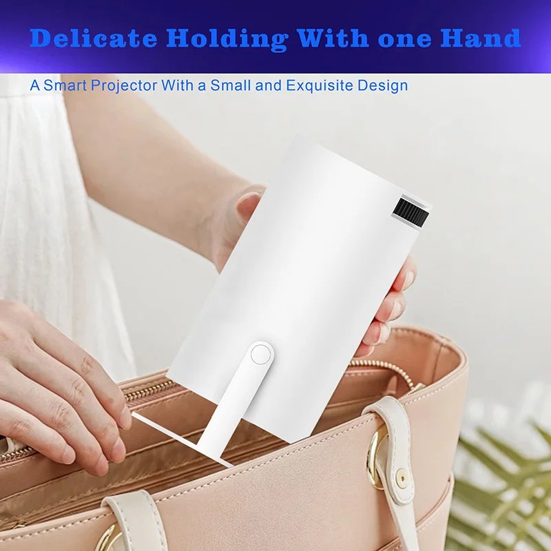 HY300 LCD Smart Projector 120 ANSI lumens Android 11 Dual Band WiFi6 + BT5.0 720P Home Cinema Outdoor Portable Projector HY300