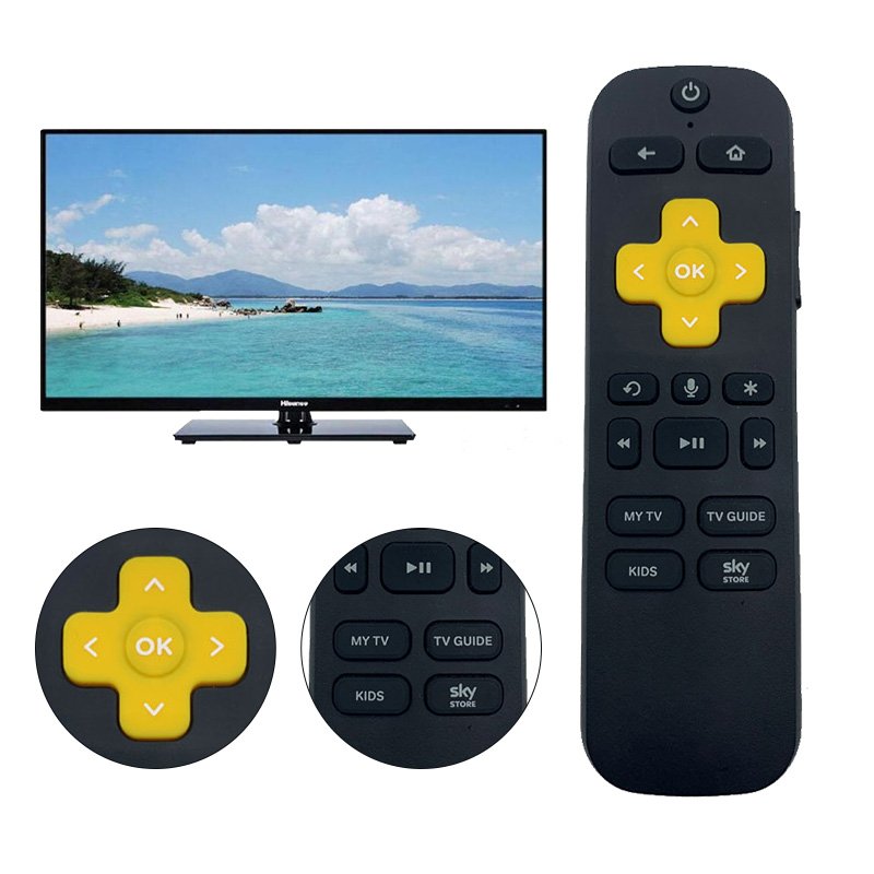 English Version Remote Control with Smart Voice Control for NOW TV set-top box in UK Market Set Top Box Remote Control