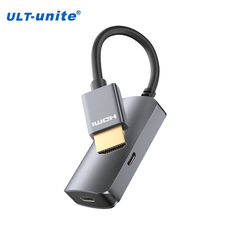 ULT-Unite Adapter 4K 60Hz Type C Converter High Definition Resolution Audio Video Cable HDMI to USB C Male to Female Adapter