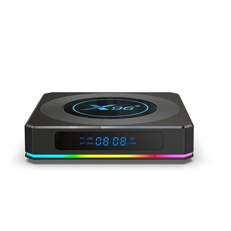 RGB Light Android 11 TV Box X96 X4 Amlogic S905X4 Quad Core Set Top Box 4G Ram 32G 64G ROM Dual WiFi 100M 1000M Lan X96 X4