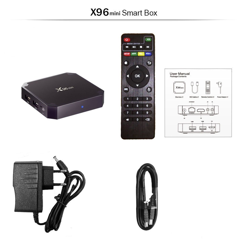 X96 mini Android 9.0 Set top box Smart Network Player S905W HD 4K TV BOX