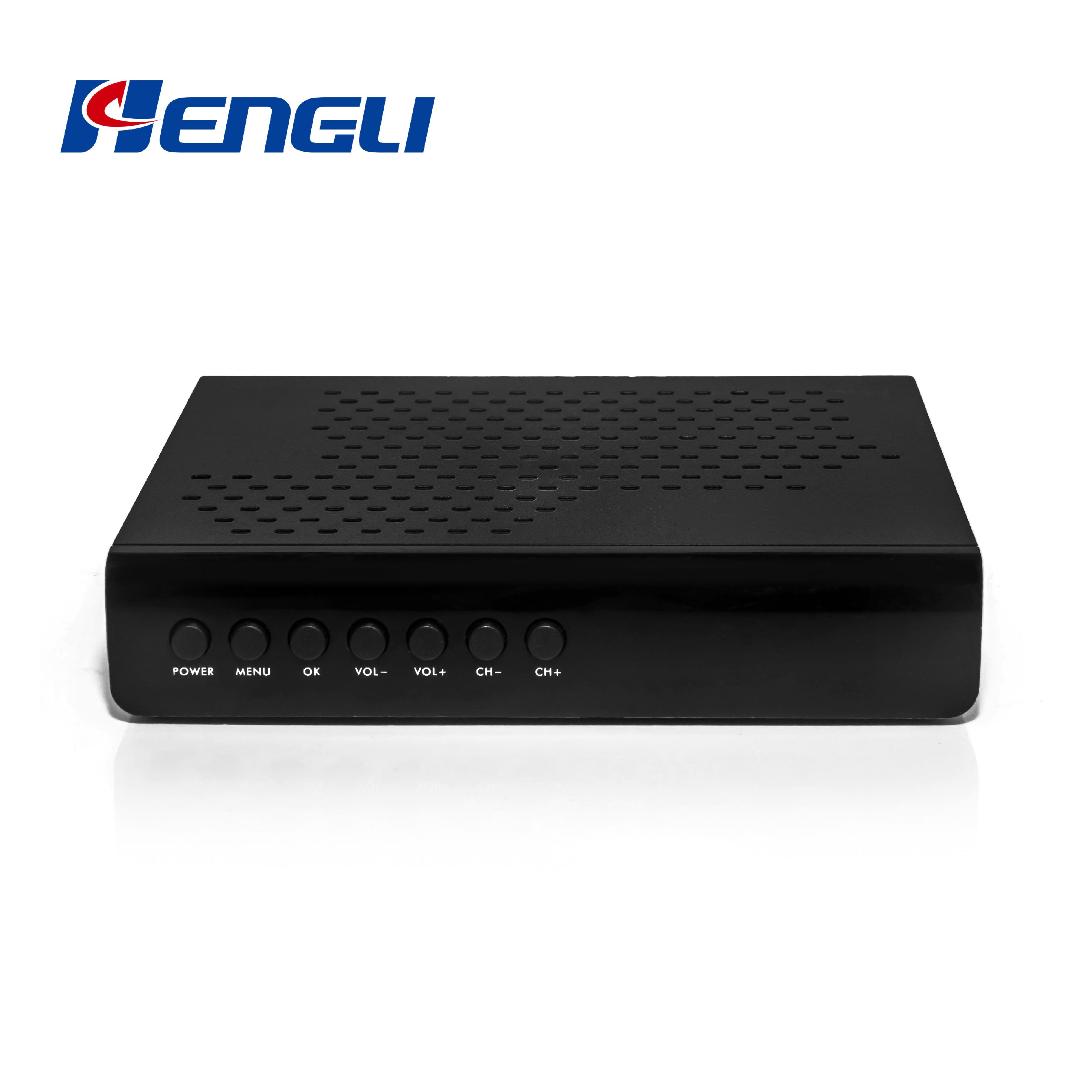 DVBT-T2 Set-top box H.264 H.265 terrestrial tv receiver digital tv decoder DVB-T2 Set-top box wholesale Hengli OEM