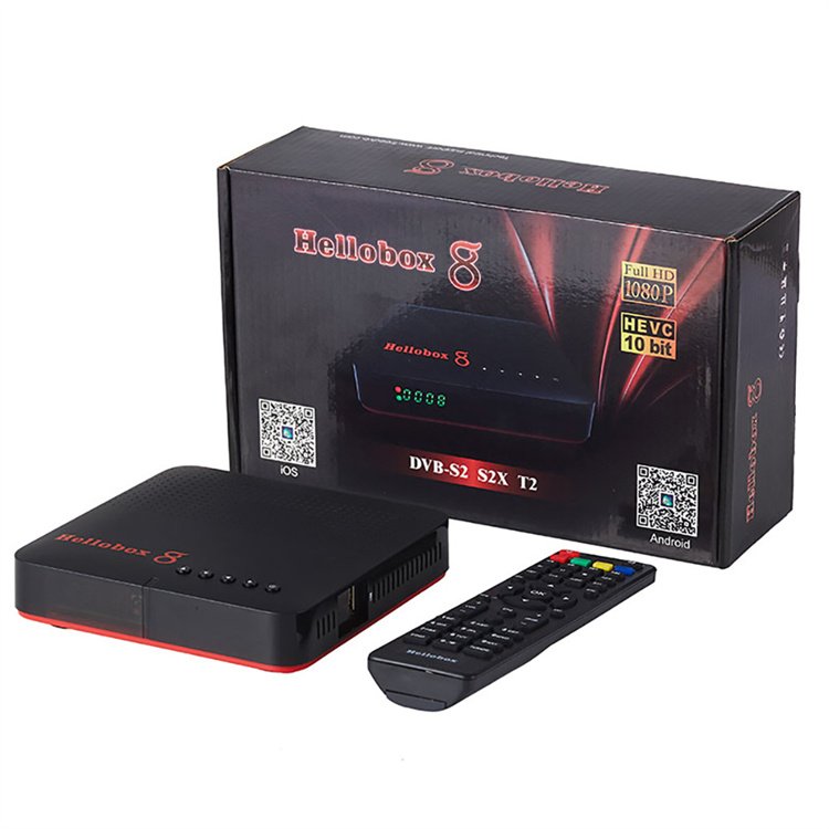 Hellobox 8 DVB-S2/S2X/T2 cheap price set top box good quality satellite receiver