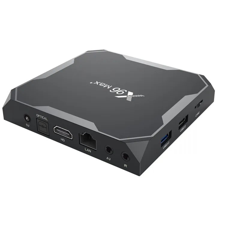 Factory X96 max plus S905X3 tv box X96 MAX+ 4GB 32GB Android 9.0 8K BT4.0 tv box 4gb 64gb hot sell smart set top box STB X96max+
