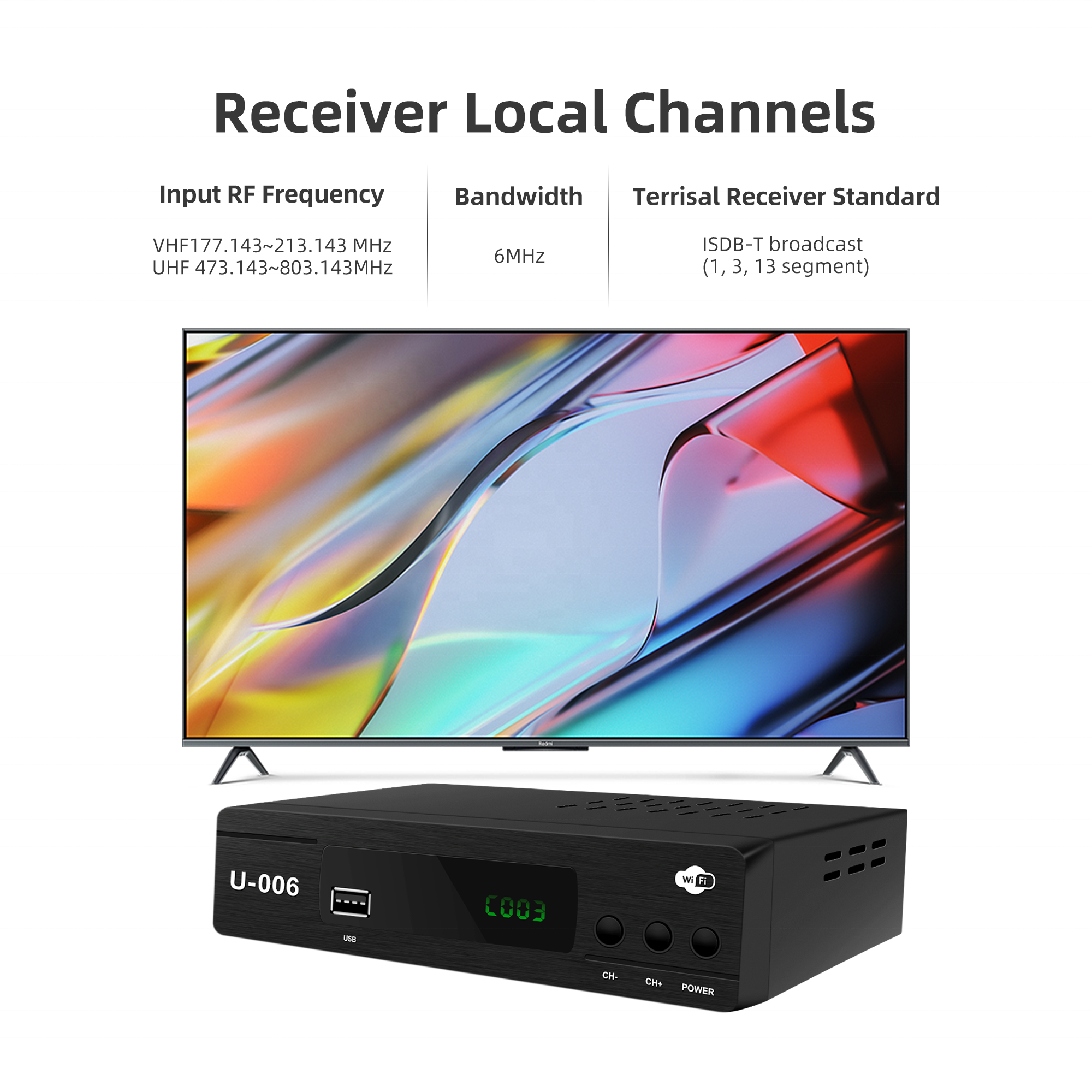 OEM Customized Factory hot selling ISDB-T receiver digital tv box Customized Support WIFI isdbt set top box.