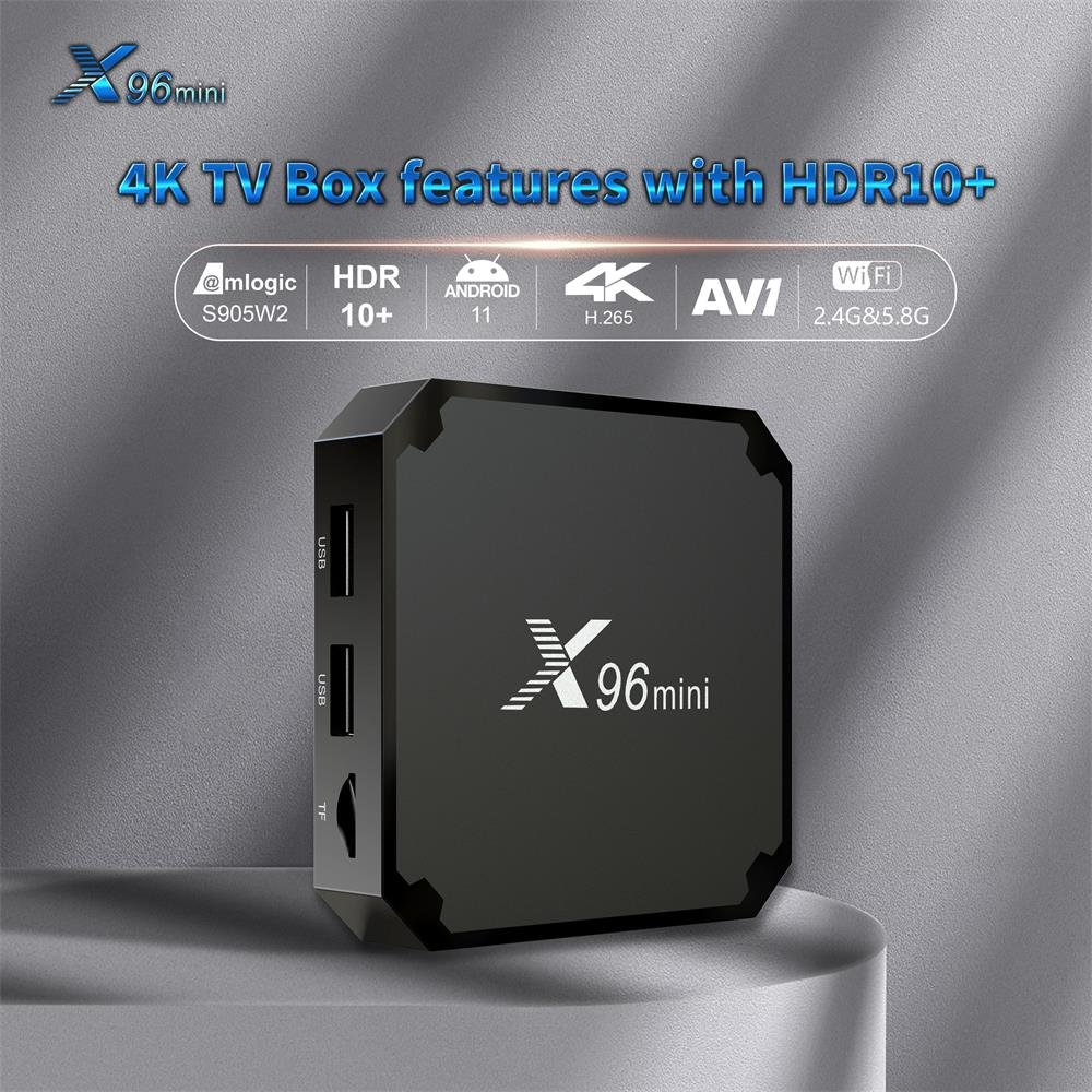 New Arrival Amlogic S905W4 X96 mini 5G 4K HD IPTV Set Top Boxtv 1GB&2GB 8GB&16GB 5G WIFI Smart Android Tv Box