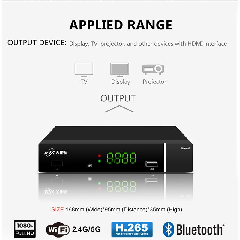 TDX New Design forever server satellite receiver dvb-t2 set top box