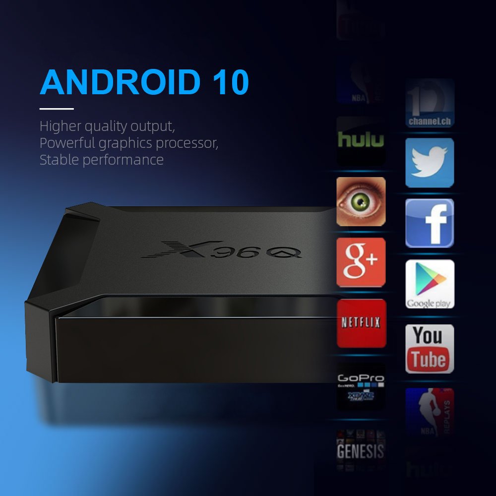 Topleo X96Q tv box Factory Support private label streaming firmware update smart x96q 2gb 16gb android tv box