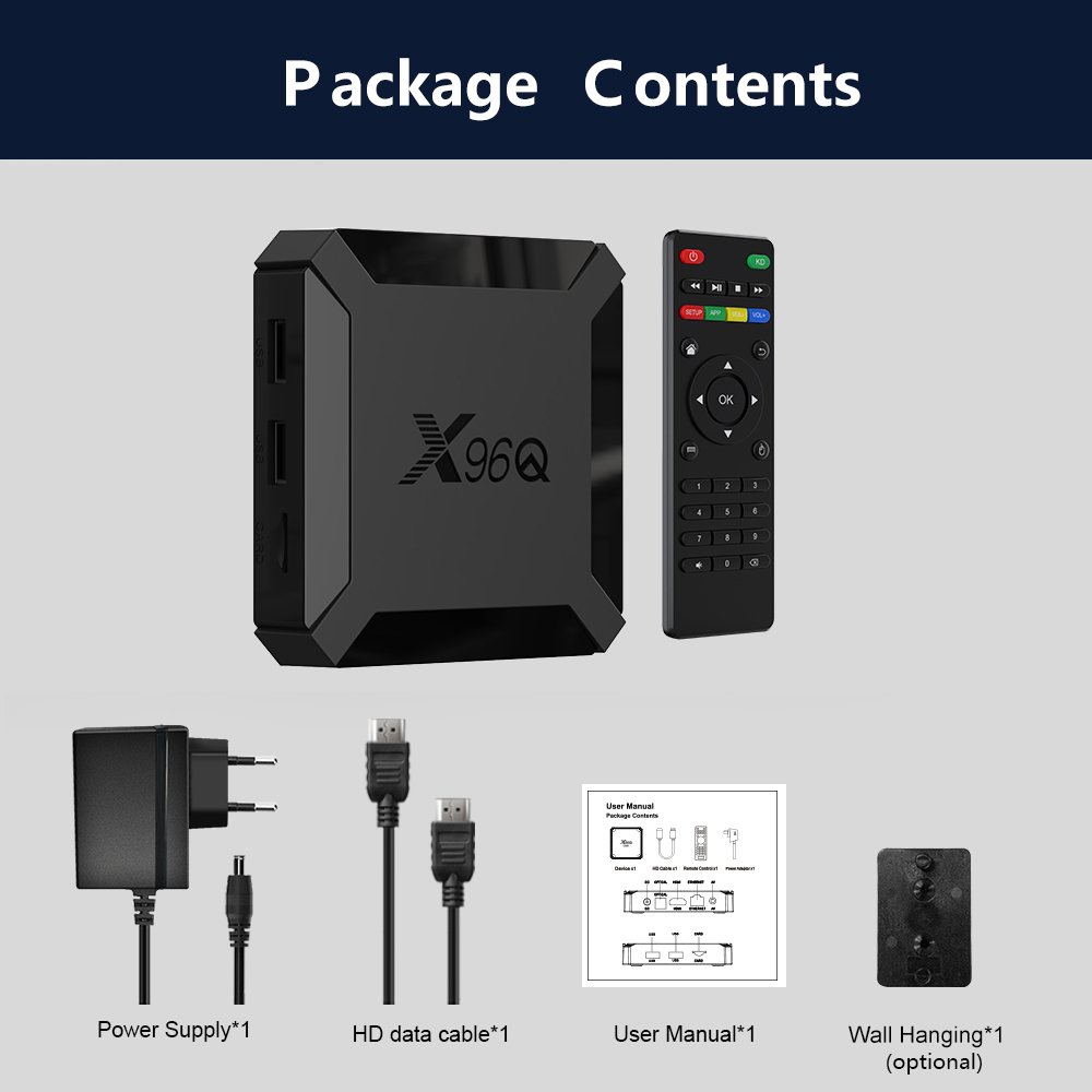 Topleo X96Q tv box Factory Support private label streaming firmware update smart x96q 2gb 16gb android tv box