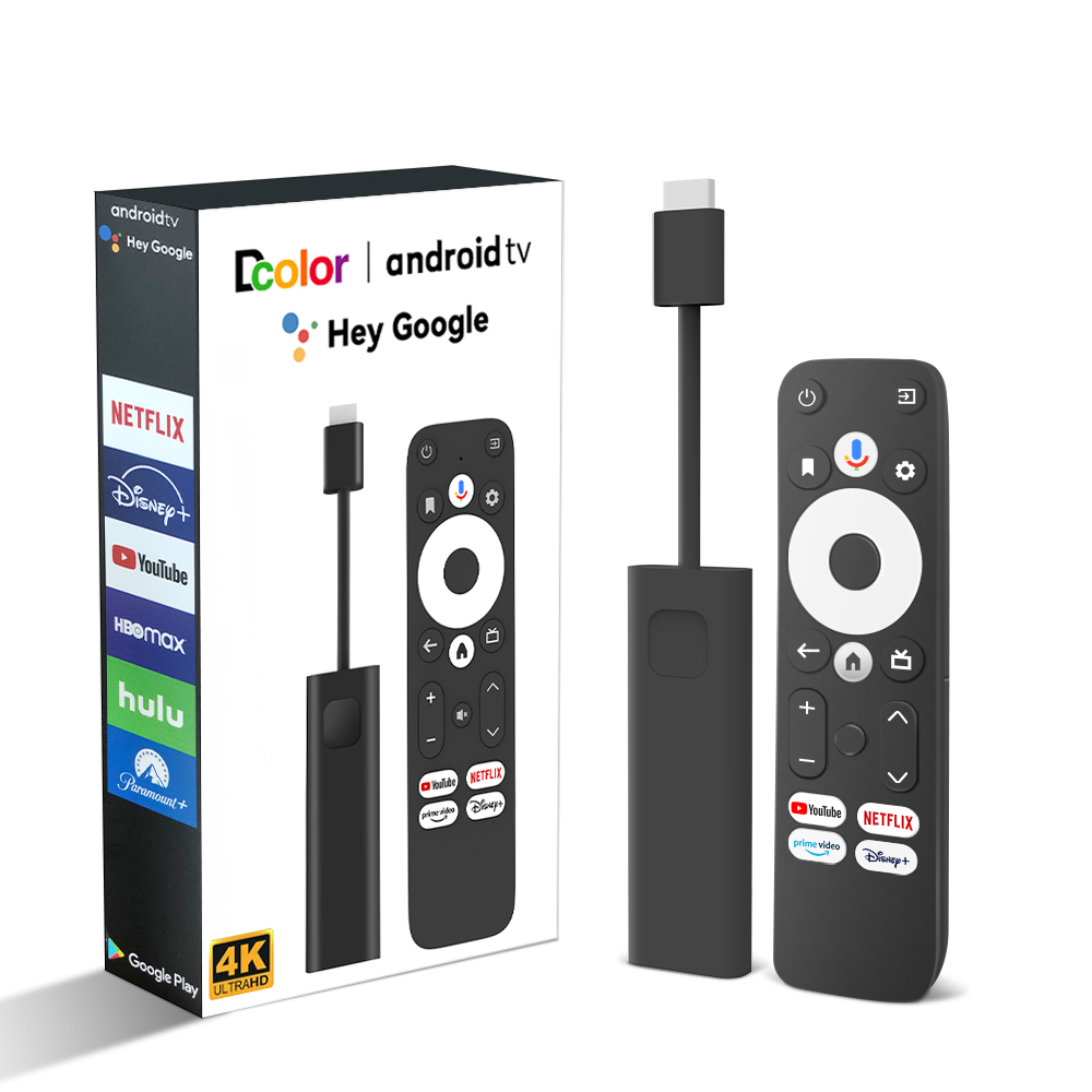 Wholesale 4k Android TV Stick S905Y4 ATV Smart Set Top Box Voice Remote 5G Dual Wifi Smart Android 11 Google Certified TV Stick