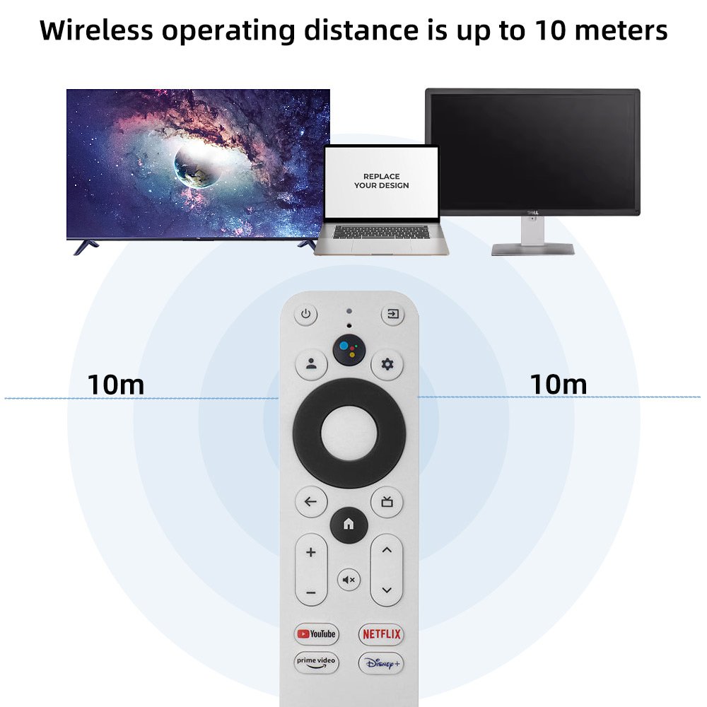 New Voice Remote control Compatible For Google TV Set-top box H96 max HAKOPRO Android MECOOL SKYWORTH Google Certified TV stick