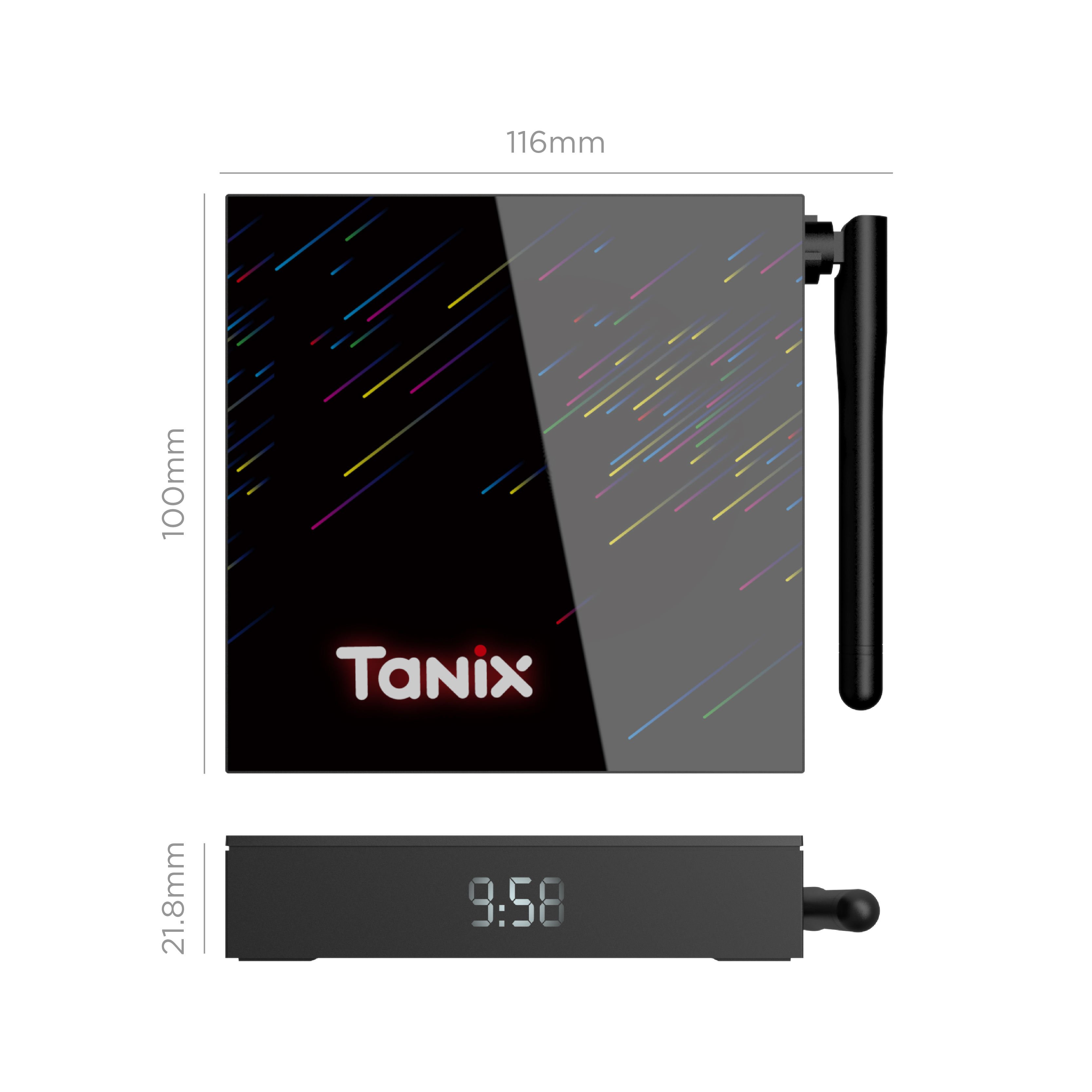 2024 New 4K Resolution Smart tv box ram 2GB flash 16GB 2.4G/5G Wifi Allwinner H618 Android 12.0 TX68 set top box tv