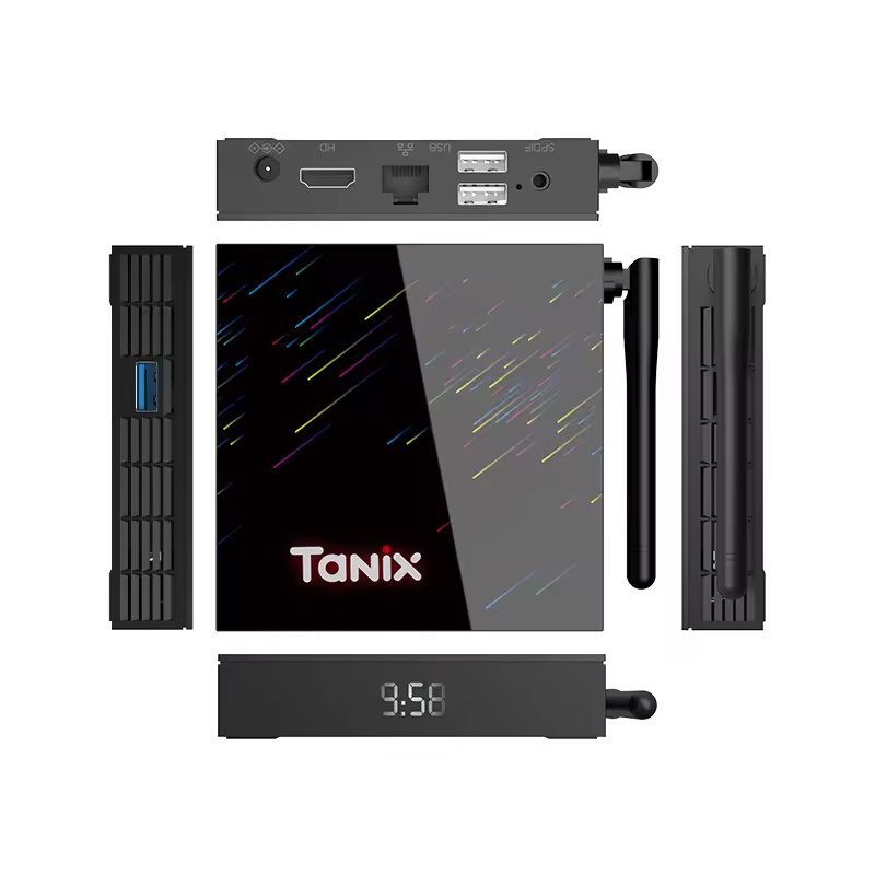2024 New 4K Resolution Smart tv box ram 2GB flash 16GB 2.4G/5G Wifi Allwinner H618 Android 12.0 TX68 set top box tv