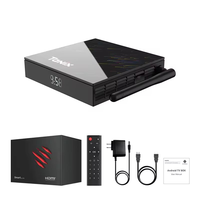 2024 New 4K Resolution Smart tv box ram 2GB flash 16GB 2.4G/5G Wifi Allwinner H618 Android 12.0 TX68 set top box tv