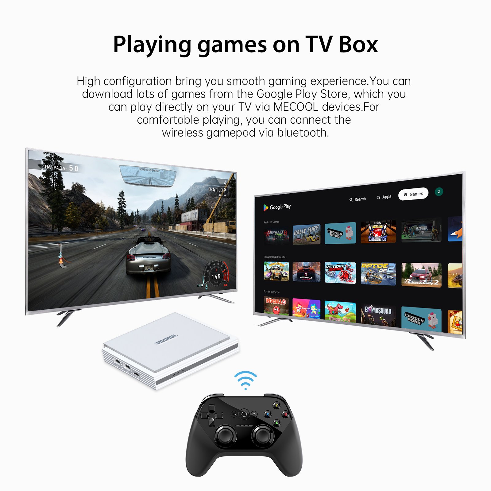 MECOOL KM2 Plus Deluxe Smart TV BOX Amlogic S905X4 4K Android11 Google Youtube 4K Certified WiFi6 Set-Top Box