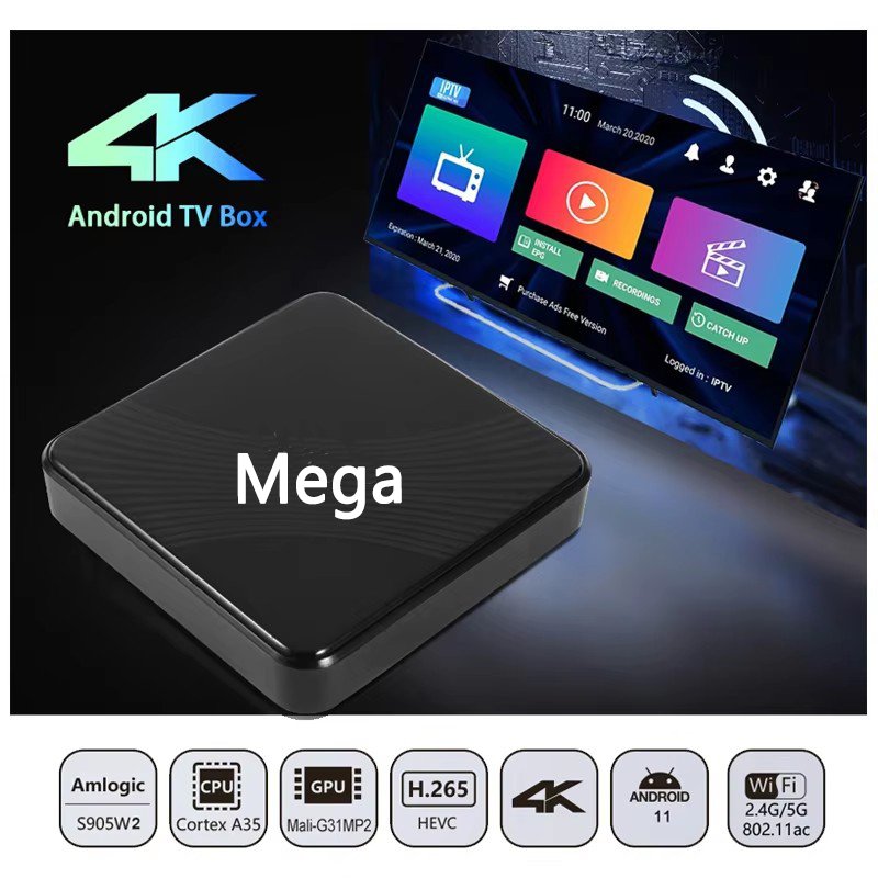 Megaott Fire Stick Smarters Pro set top box android 4K Channel stable IP TV box