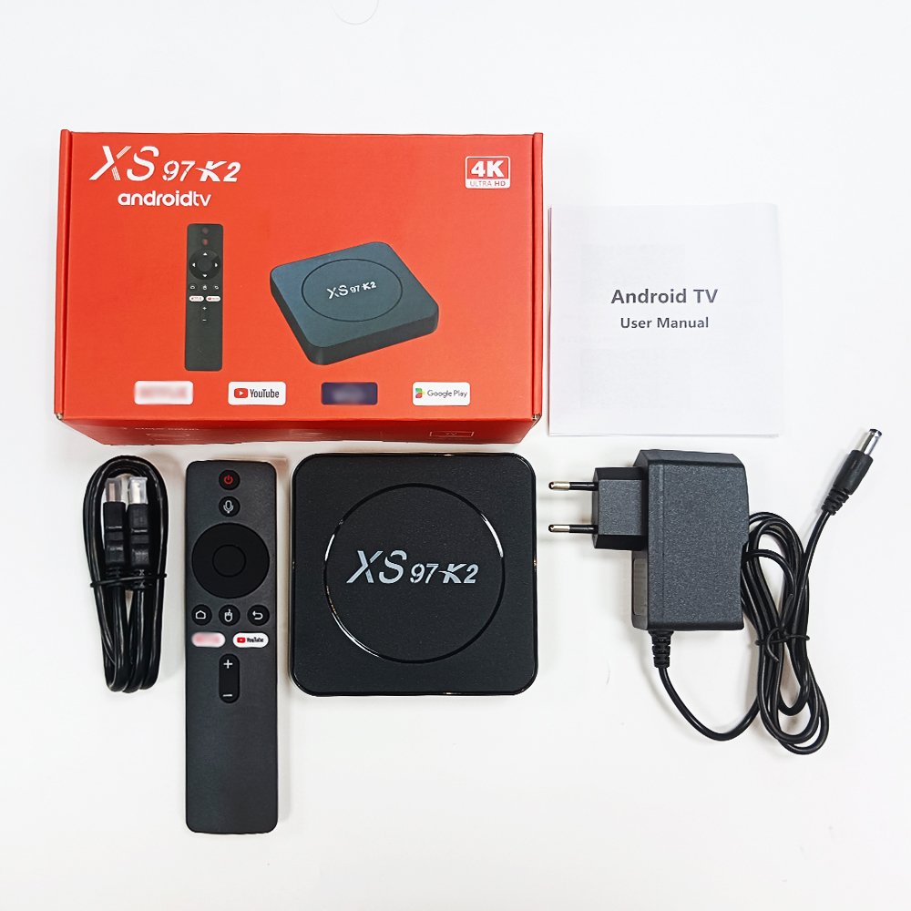 Wholesale ATV Allwinner H313 XS97 OTT Set Top Box Android 10 2GB RAM 8GB ROM 4K HD TV Box with BT Remote WiFi Features