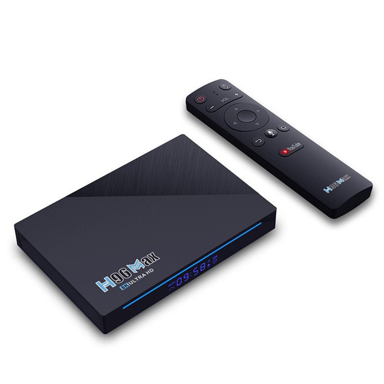 Custom 8GB ram 128GB rom Tv box Android 11 Media Player h96 Max Smart TVBox Quad Core 5G WIFI 4K Set-Top Box android tv box