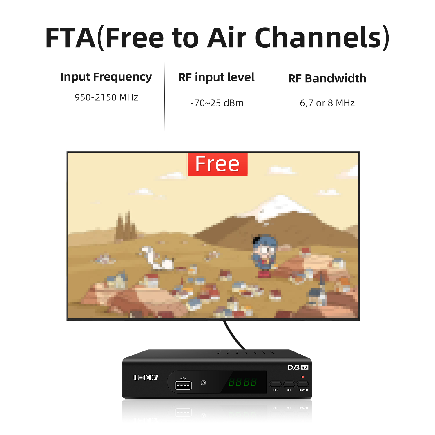 Full HD PVR EPG Multi-Media Playback decodificador 1080P DVB S2 Decoder H.264 DVB S2 Set Top Box digital tv Satellite Receiver