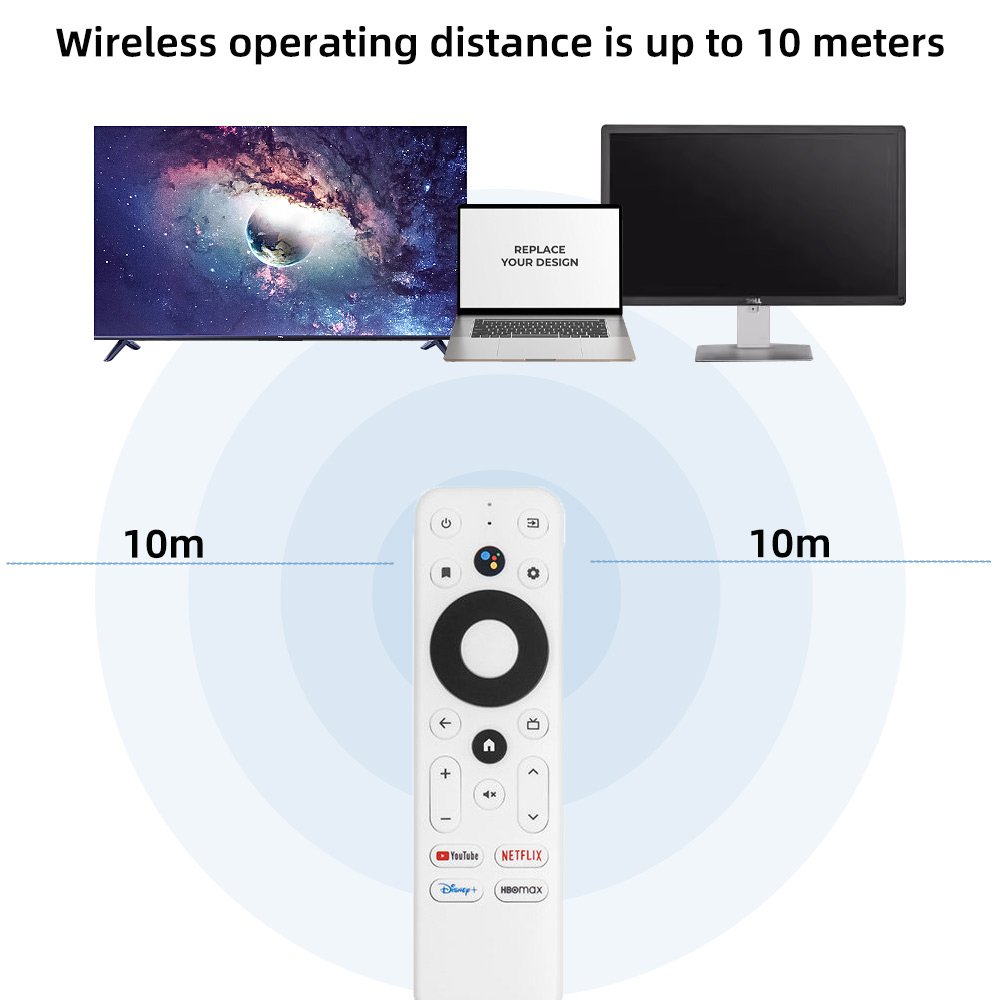 New Voice Remote control Compatible For Google TV Set-top box H96 max HAKOPRO Android MECOOL SKYWORTH Google Certified TV stick