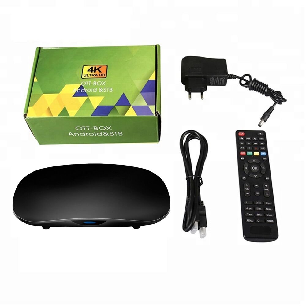 Hengli OTT Android 4K Smart TV Box Amlogic both scenarios ATV AOSP Android tv box with voice control