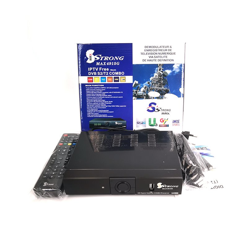 STRONG decoder receiver set top box Receiver combo receiver dvb-s2 dvb-t2 COMBO Africa