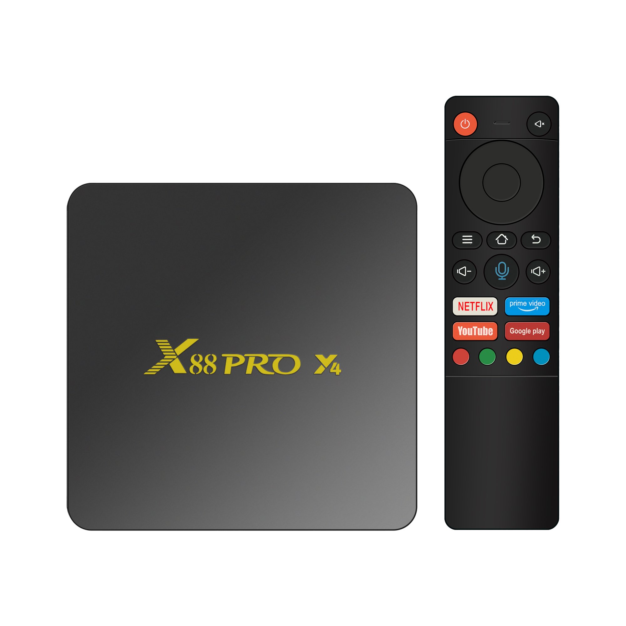 Original Design Android TV Box X88 Pro Y4 Smart Set Top Box Support Wifi Ethernet and BT5.0 with Amlogic S905Y4 Quad-Core Chip