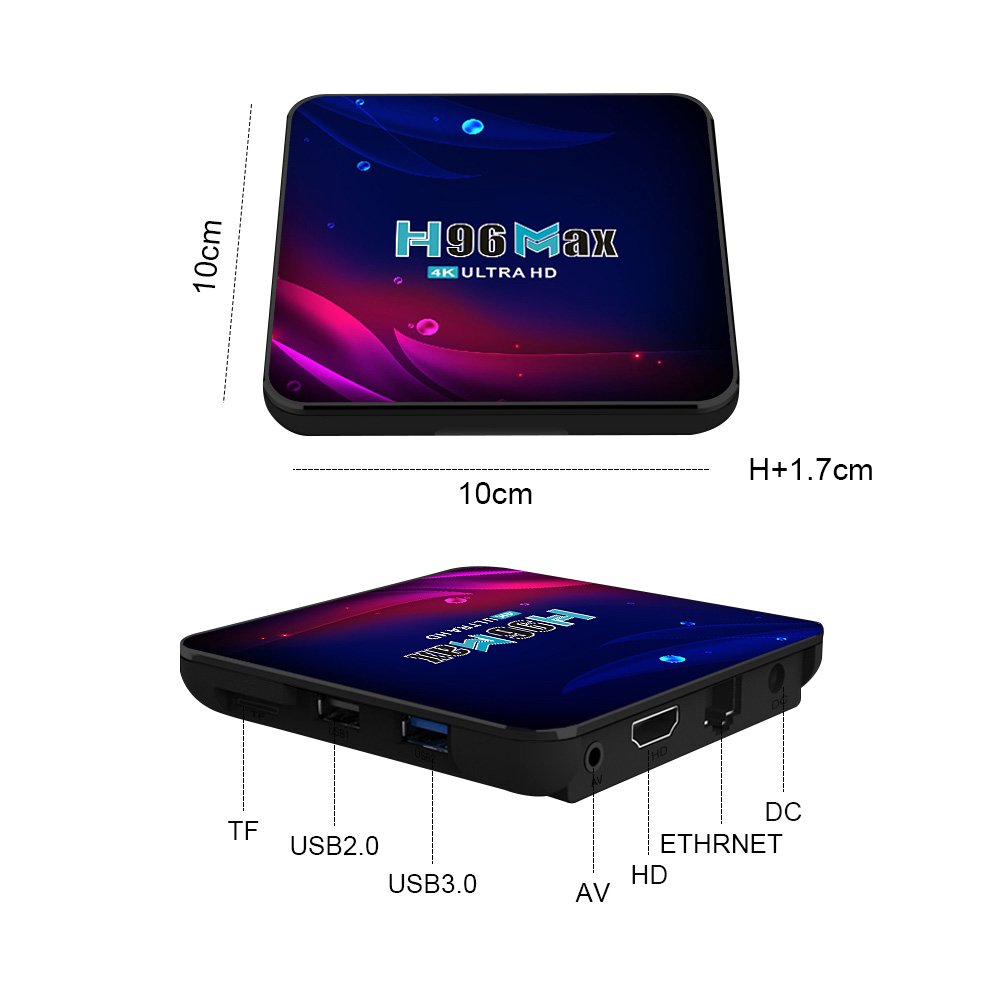 Hot selling H96MAX Android network set-top box Shipping to the world To Peru Chile Namibia Ecuador Argentina Brazil Venezuela