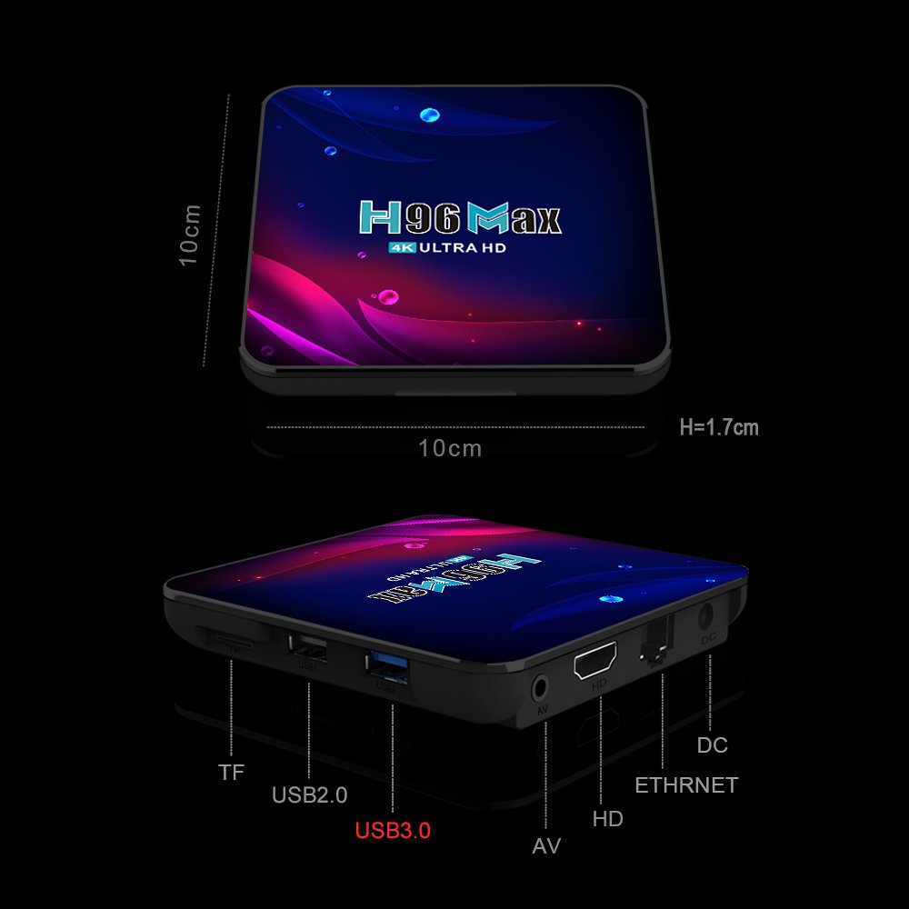 Hot selling H96MAX Android network set-top box Shipping to the world To Peru Chile Namibia Ecuador Argentina Brazil Venezuela